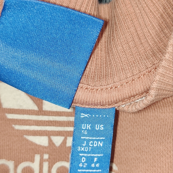 Adidas Grey & Pink Jumper Sweatshirt Size UK 16 - Picture 10 of 13